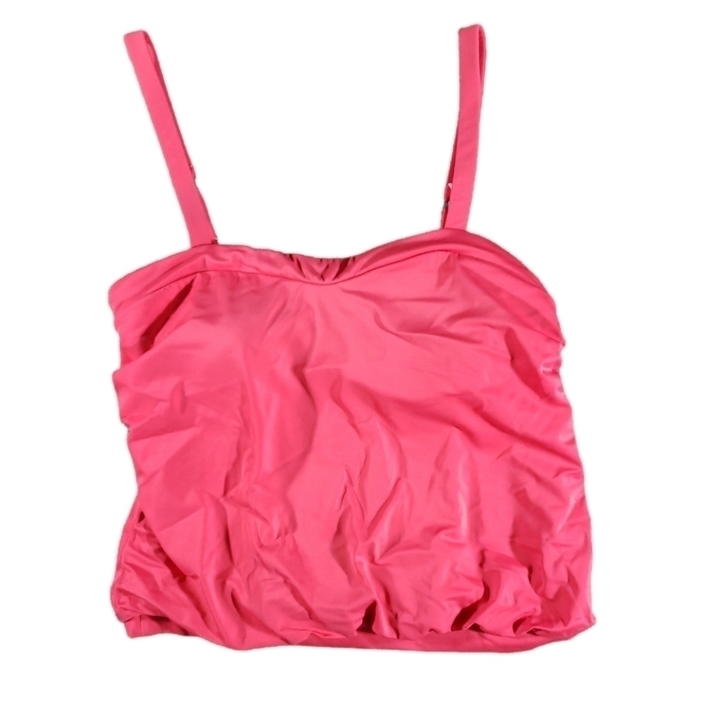 Miraclesuit Slimming Drape Coral Swimsuit Top Size L